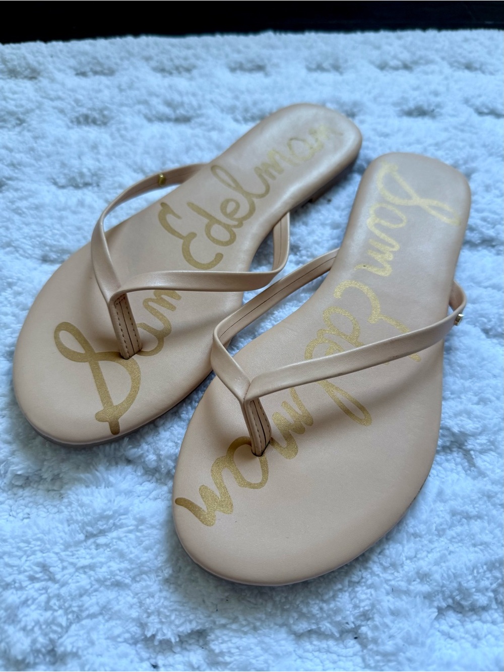 Sam Edelman Sleek Pinkish Nude Flip Flops